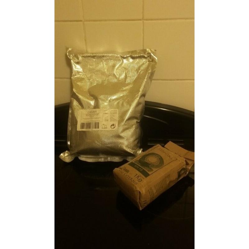 HEALTH & BEAUTY OFFER - 2.5KG BENTONITE CLAY/FULLERS EARTH & 1KG FRENCH GREEN CLAY! NEW/UNOPENED!