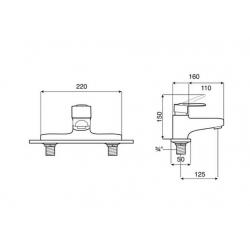 Roca A5A1925C00 Victoria V2 Deck Mounted Bath Filler Mixer Boxed - BRAND NEW