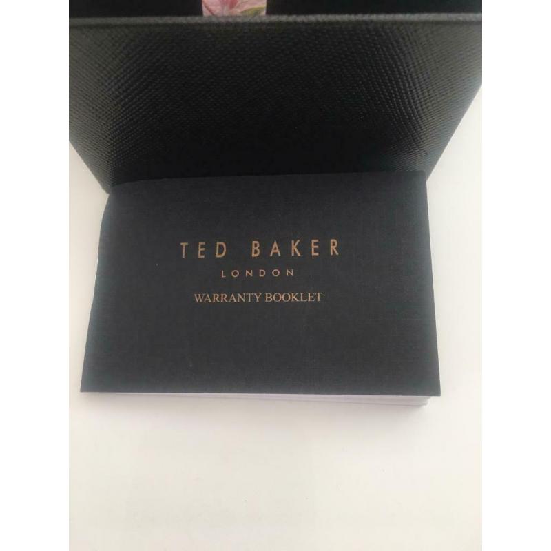 Ted baker harmony design leather strap watch