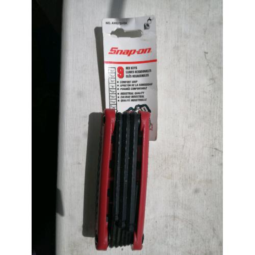 Brand new snap on folding ball hex key set AWEFBH9K