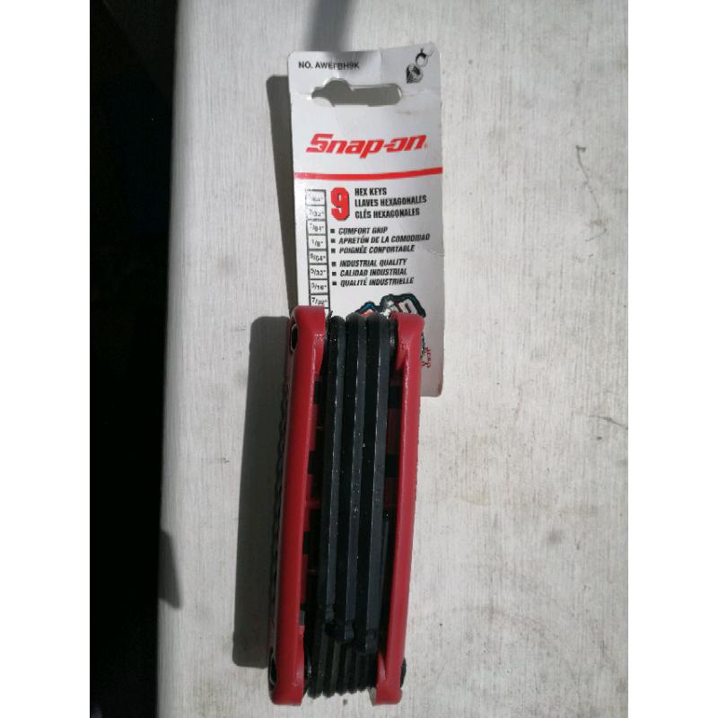 Brand new snap on folding ball hex key set AWEFBH9K