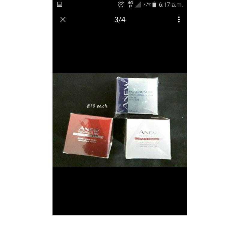 New Avon face creams