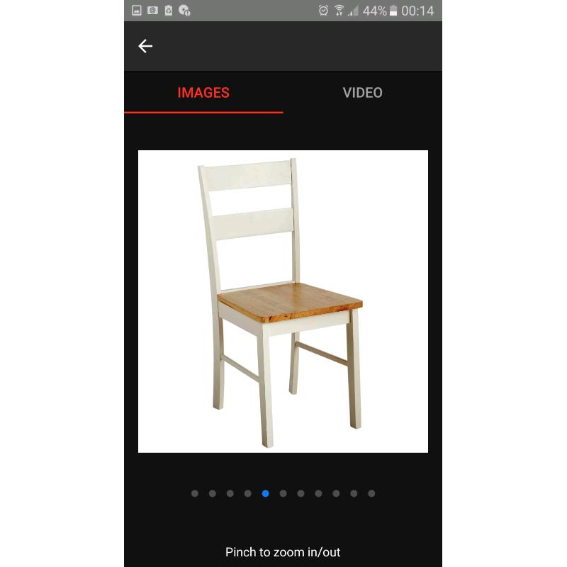 Brand new. 2 tone table and chairs