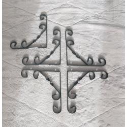Shelving Black Metal brackets x5