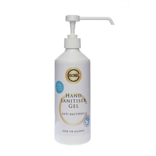 CHRISTMAS OFFERS - Isobel C 75% alcohol Hand Sanitising Gel Kills 99.99% viruses Pump 500ml