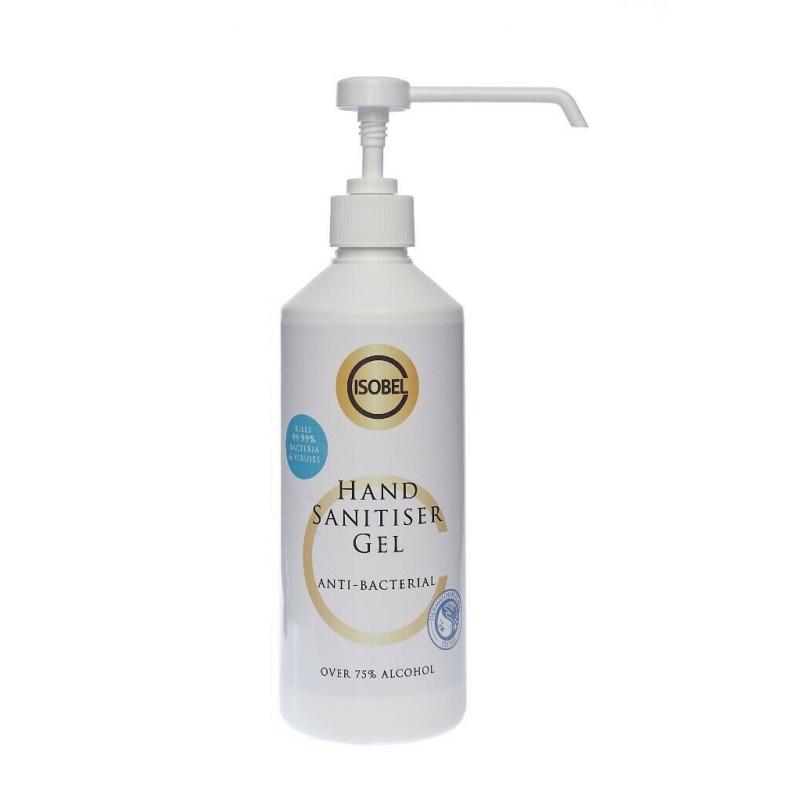 CHRISTMAS OFFERS - Isobel C 75% alcohol Hand Sanitising Gel Kills 99.99% viruses Pump 500ml