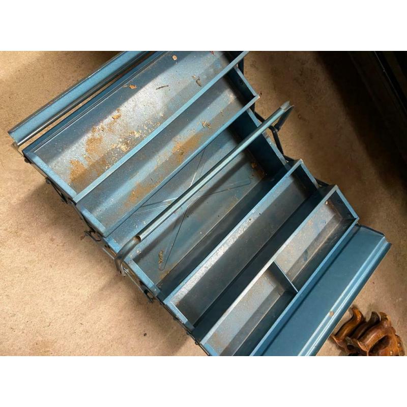 Vintage metal tool box