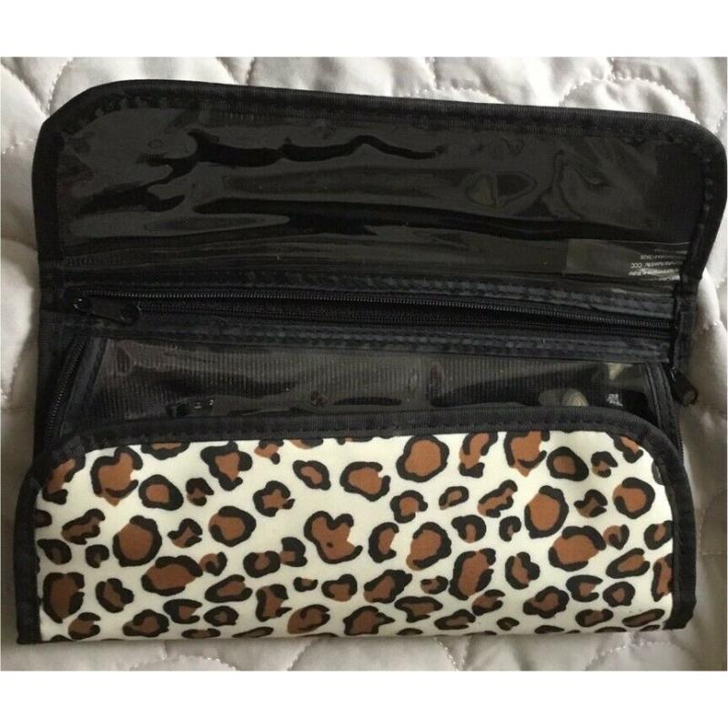 Four Piece Leopard Print Travel or Home clothing and Jewellery Storage All New