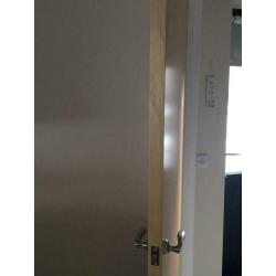 2x Internal Flush Oak Fire Doors