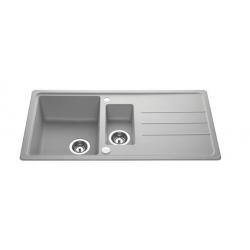 Brand New Howdens 1.5 Bowl Inset Composite Sink- Light Grey