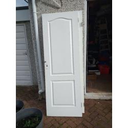 PRE OWNED DOORS, 2 AND 6 PANEL. ALL 78 INCH HIGH, 27 AND 30 WIDE ?5 EACH