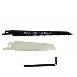 Reciprocating Saw 2 Blades Wood Metal Cutting Recip