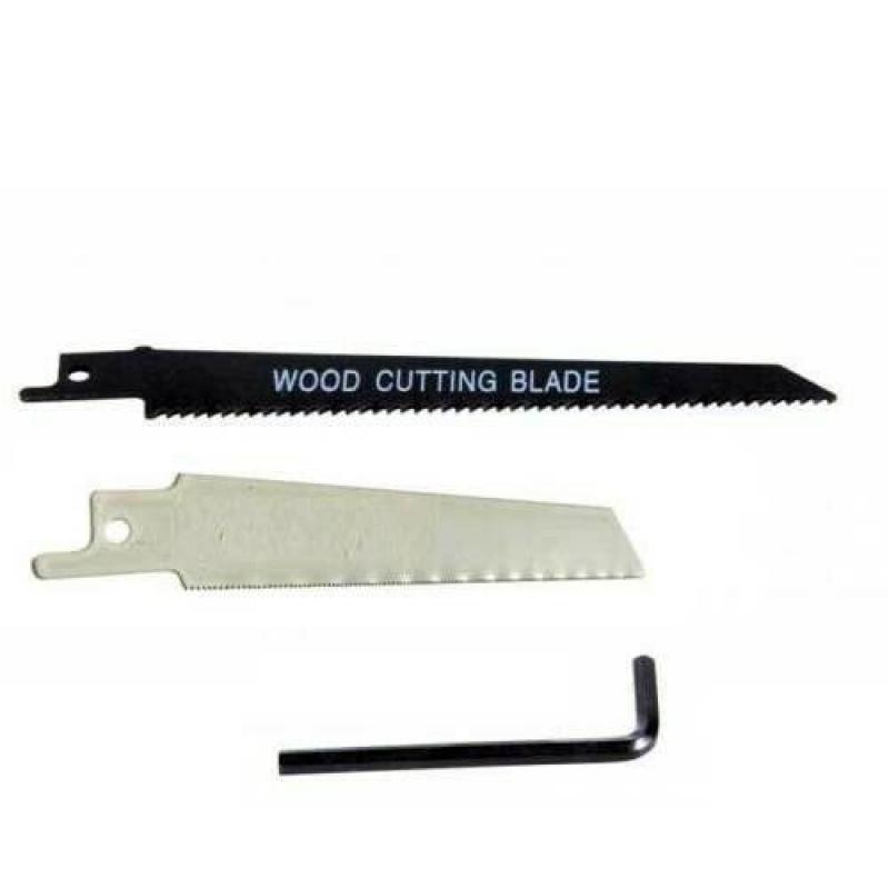 Reciprocating Saw 2 Blades Wood Metal Cutting Recip