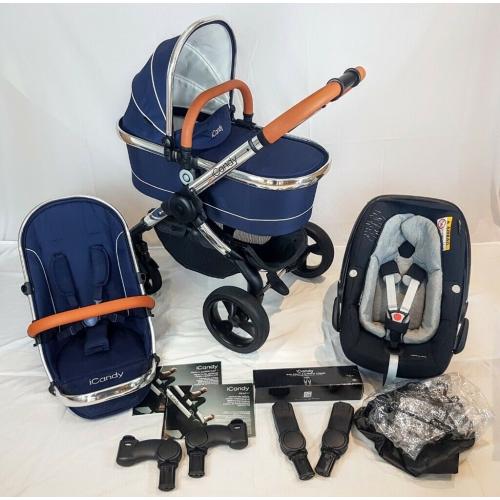 Stunning Icandy Peach 3 ROYAL RRP ?1200 *Full Travel System!!* Inc Maxi Cosi Pebble Plus car seat.