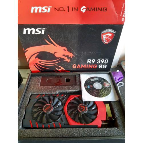 Msi r9 390 gaming 8gb graphics card boxed!