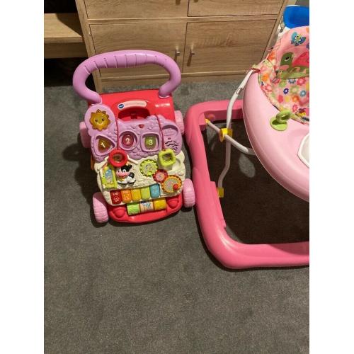 2 x baby girls walkers **reduced** offers accepted