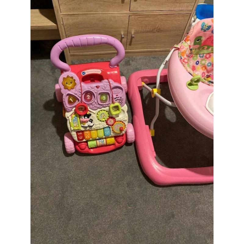 2 x baby girls walkers **reduced** offers accepted