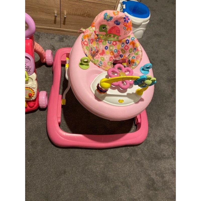 2 x baby girls walkers **reduced** offers accepted