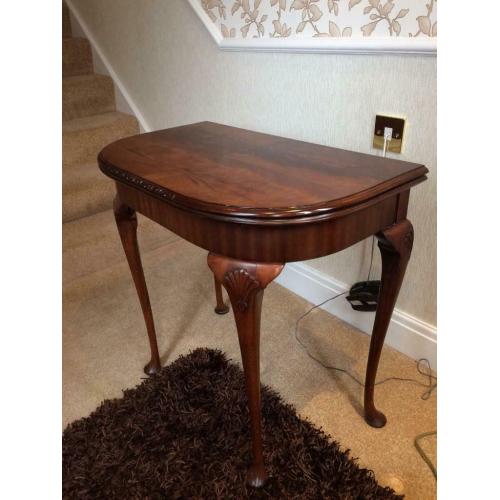 Shaw of London Mahogany Card / Console Table