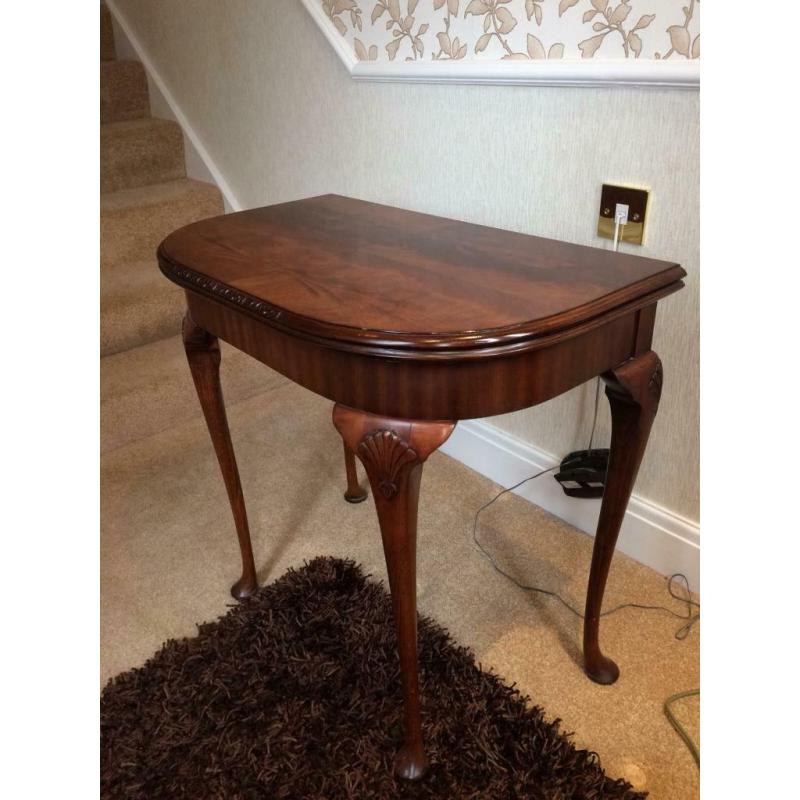 Shaw of London Mahogany Card / Console Table