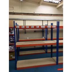 JOB LOT 25 bays Rapid 1 industrial long span shelving ( pallet racking , storage )