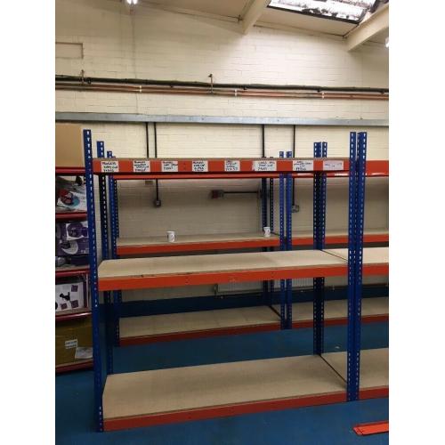 JOB LOT 25 bays Rapid 1 industrial long span shelving ( pallet racking , storage )