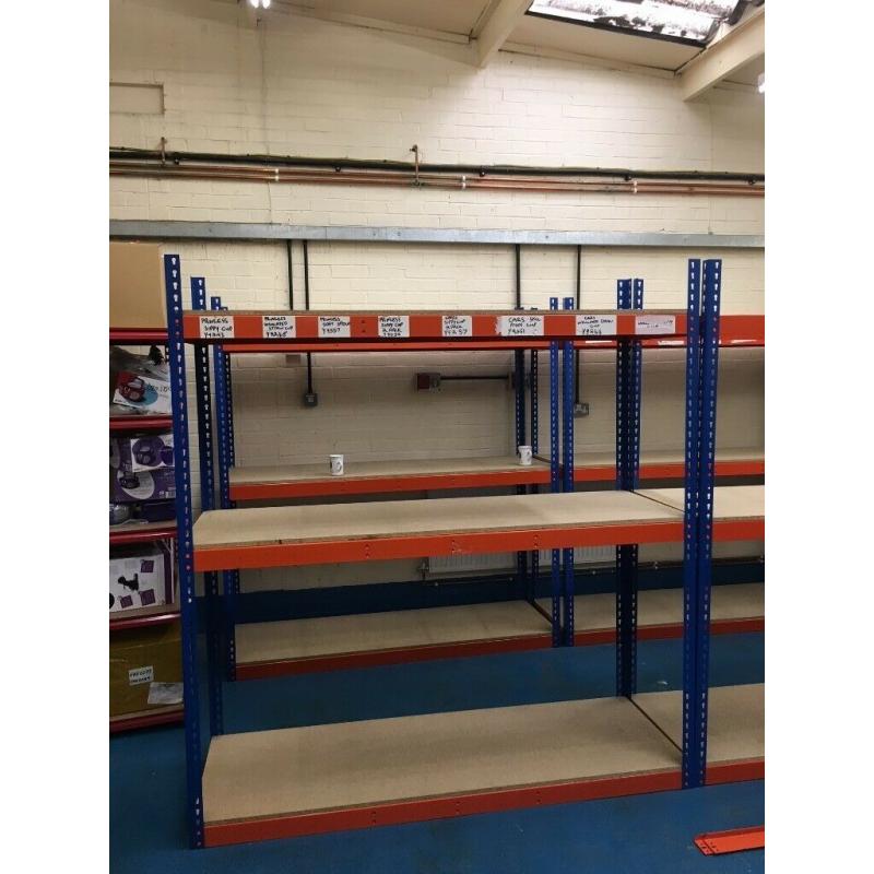 JOB LOT 25 bays Rapid 1 industrial long span shelving ( pallet racking , storage )
