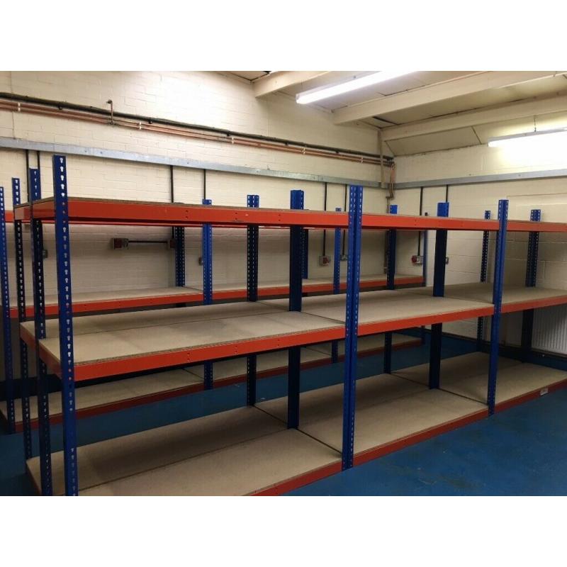 JOB LOT 25 bays Rapid 1 industrial long span shelving ( pallet racking , storage )