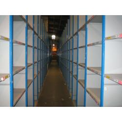 30 bays of dexion impex industrial shelving ( storage , pallet racking )
