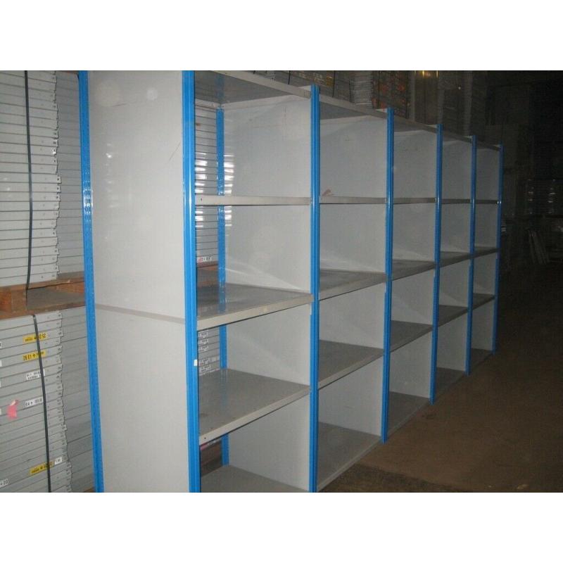 30 bays of dexion impex industrial shelving ( storage , pallet racking )