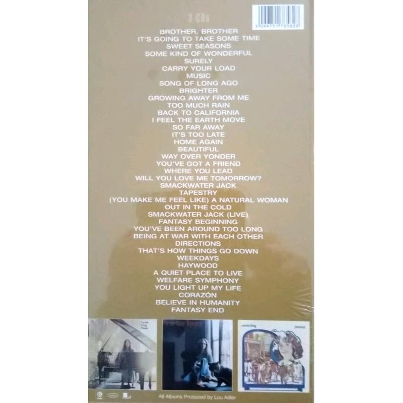 Carole King - The Collection. 3 albums (inc. Tapestry). NEW Reduced.