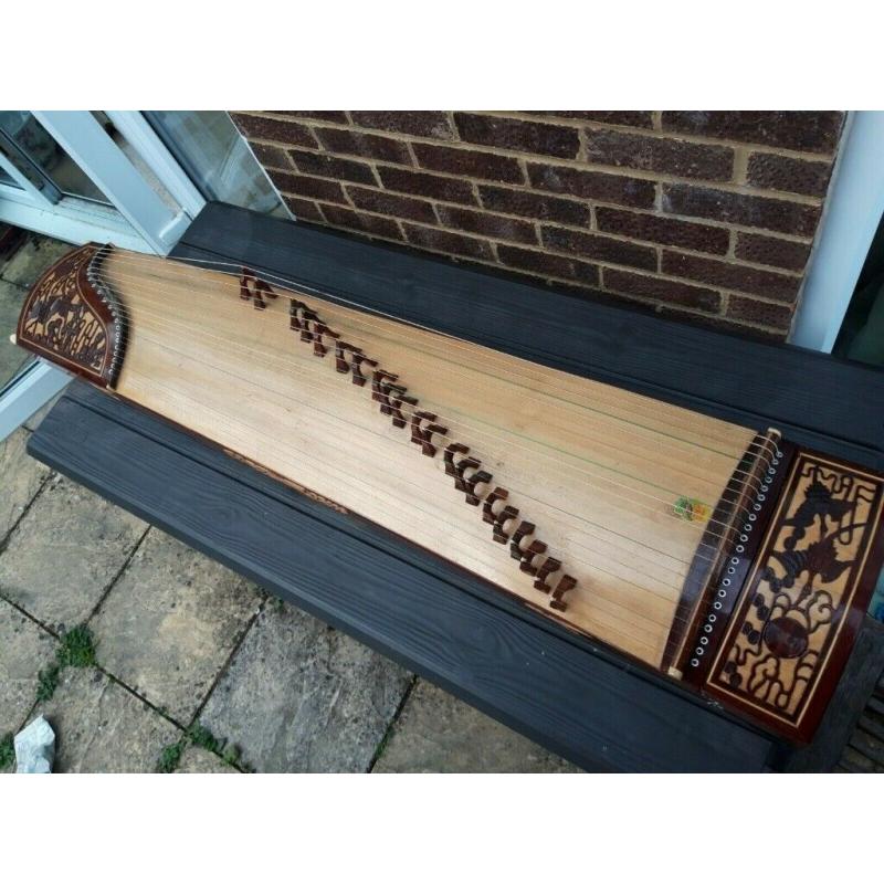 Guzheng - Shanghai Dunhuang 696B 21 String Chinese Instrument guzheng