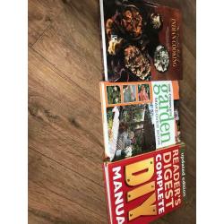 3 large hard back books