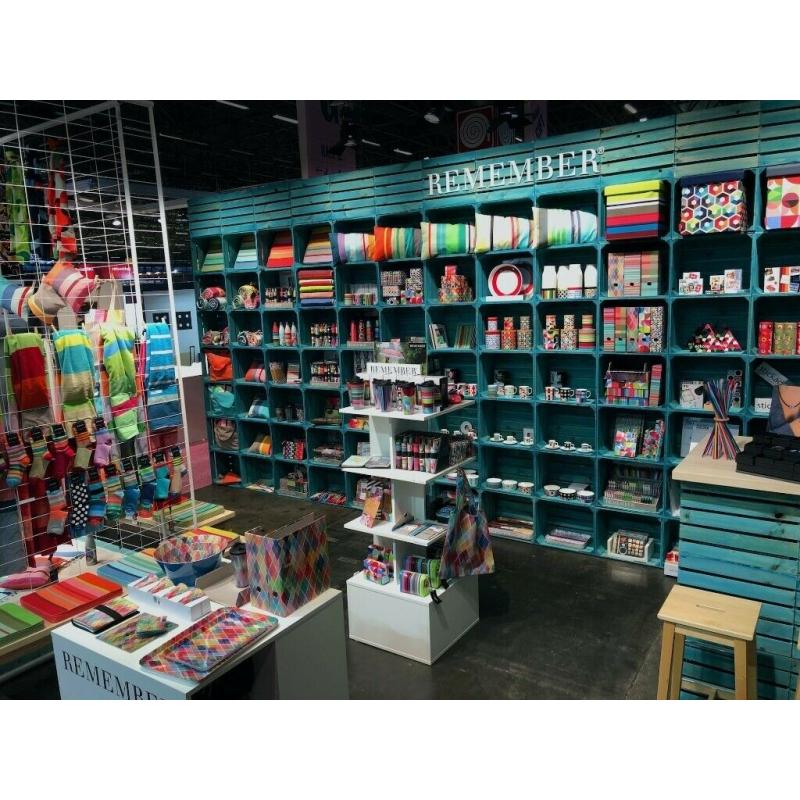 Wooden boxes for shelving