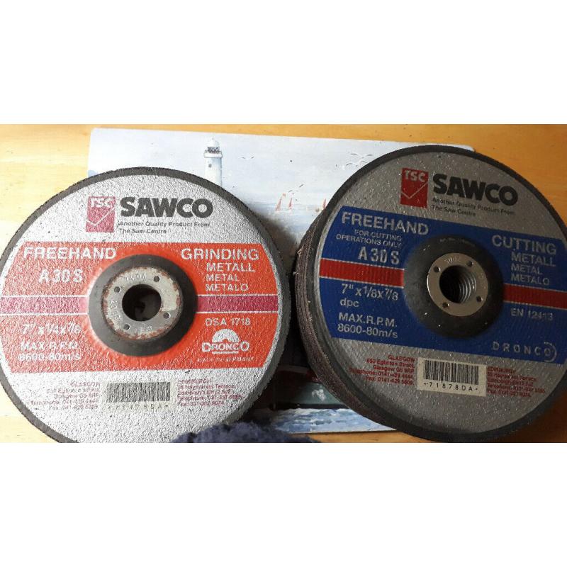4Grinding + 16 Cutting disks 7inch