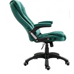 Recline Extra Padded Office Chair Standard, Green Velvet