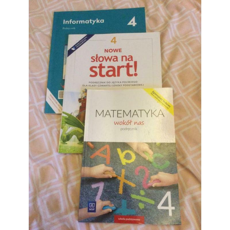 Lots of Polish and German primary school books grades levels P4-P7