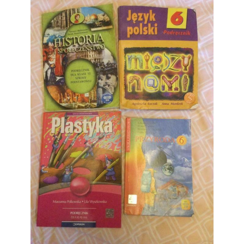 Lots of Polish and German primary school books grades levels P4-P7