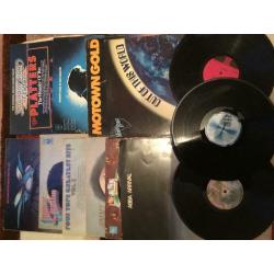 Vinyl Records (mixed collection) + AIWA record player (needs stylus and speakers, otherwise working