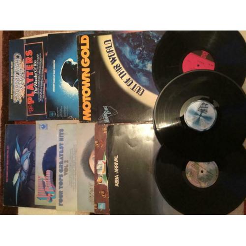 Vinyl Records (mixed collection) + AIWA record player (needs stylus and speakers, otherwise working