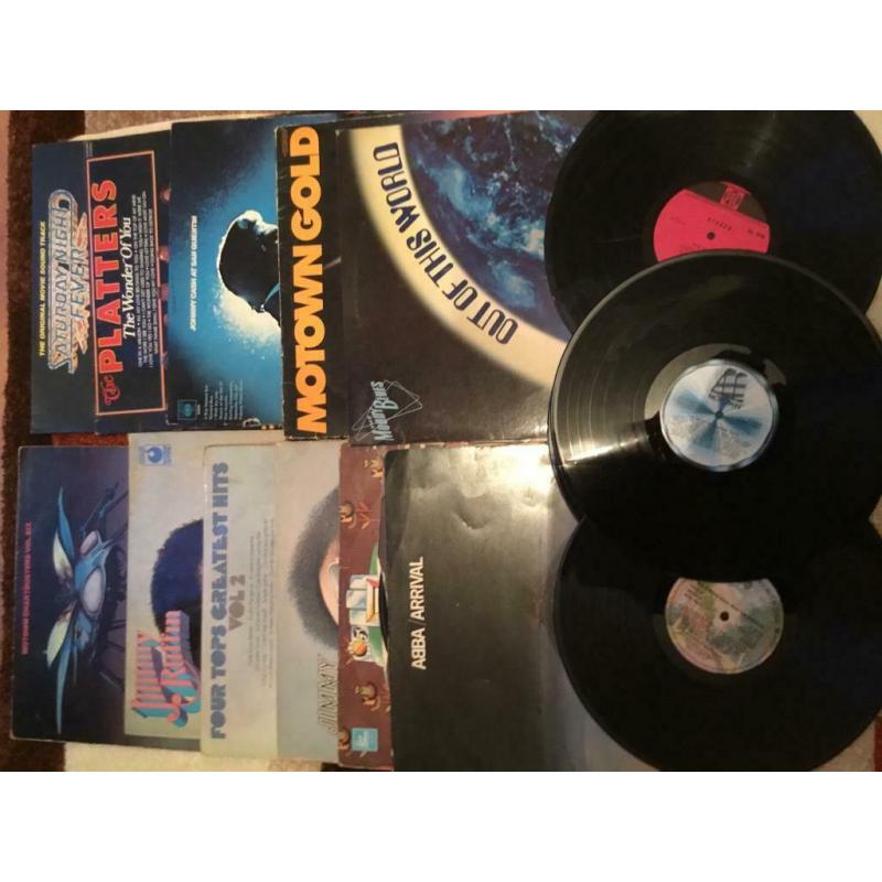 Vinyl Records (mixed collection) + AIWA record player (needs stylus and speakers, otherwise working