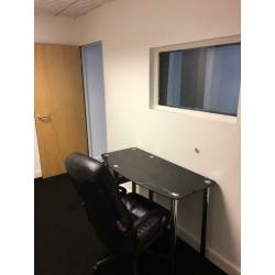 Empty soundproofed music studios