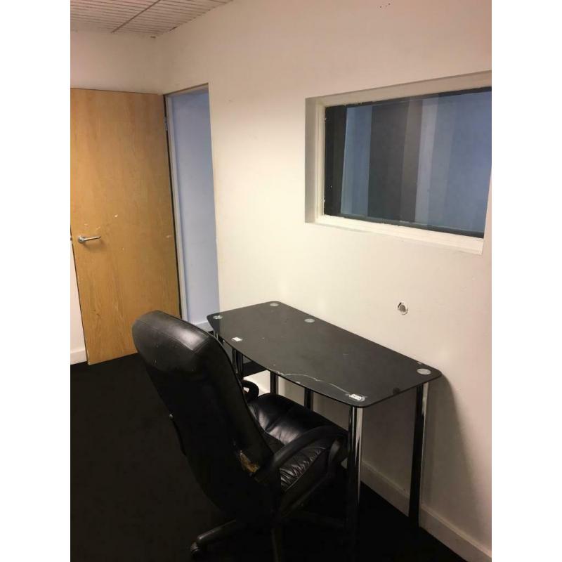 Empty soundproofed music studios