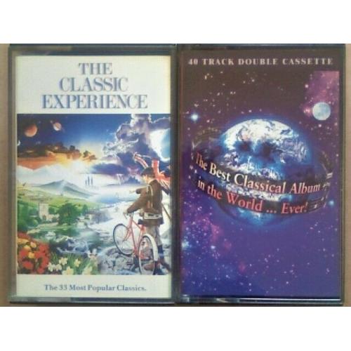 CSL TWIN TAPE SETS CLASSICAL EXPERIENCE & THE BEST CLASSICAL ALBUM IN THE WORLD EVER CASSETTE TAPES