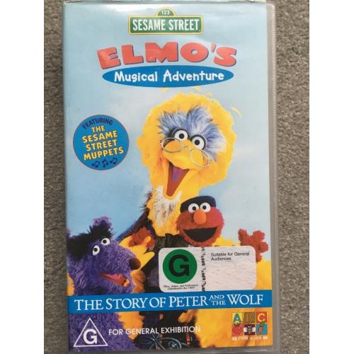 SESAME STREET - THE STORY OF PETER AND THE WOLF (VHS TAPE)