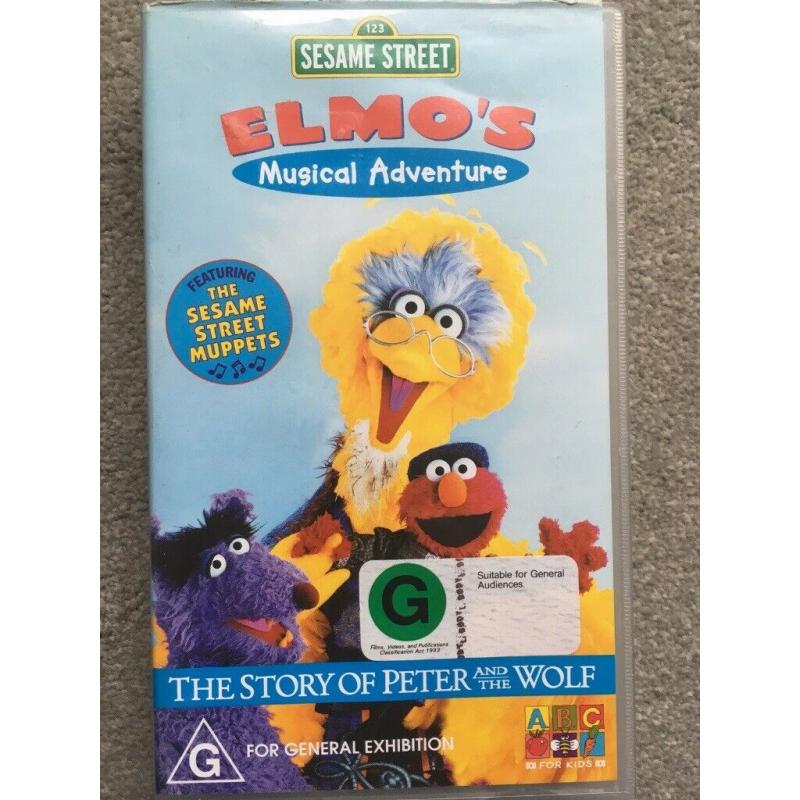 SESAME STREET - THE STORY OF PETER AND THE WOLF (VHS TAPE)