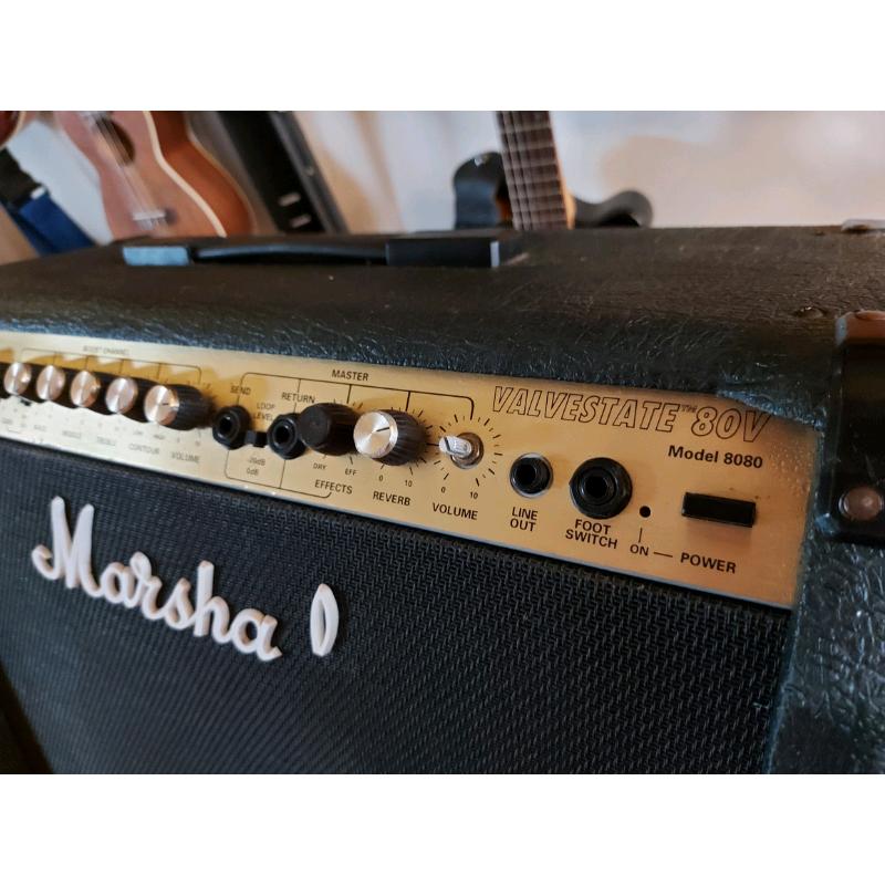 Marshall Valvestate 8080. 80 watt combo guitar amp