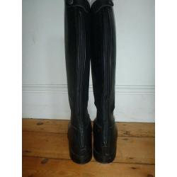 Black leather zip-up riding boot Regent Grafton - size 38 (UK 5)