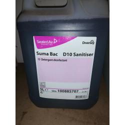 Suma Bac D10 Cleaner and Sanitiser Concentrate 5Ltr (New)
