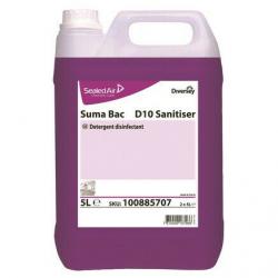 Suma Bac D10 Cleaner and Sanitiser Concentrate 5Ltr (New)
